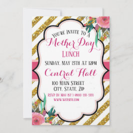 Inbjudan till platta kort för elegant Mor dag