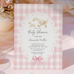 Inbjudan till Playful Goose Baby Shower