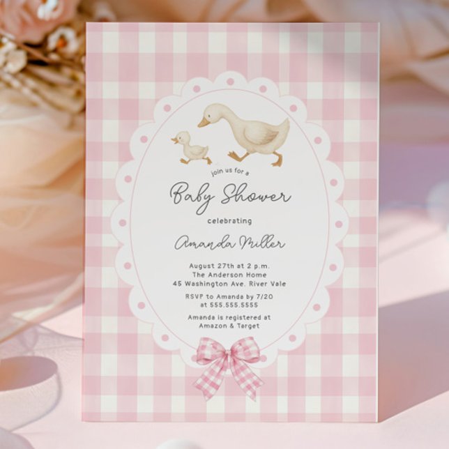 Inbjudan till Playful Goose Baby Shower (Skapare uppladdad)