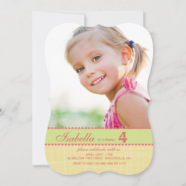 Inbjudan till plocka uppåt fästs (Framsida)