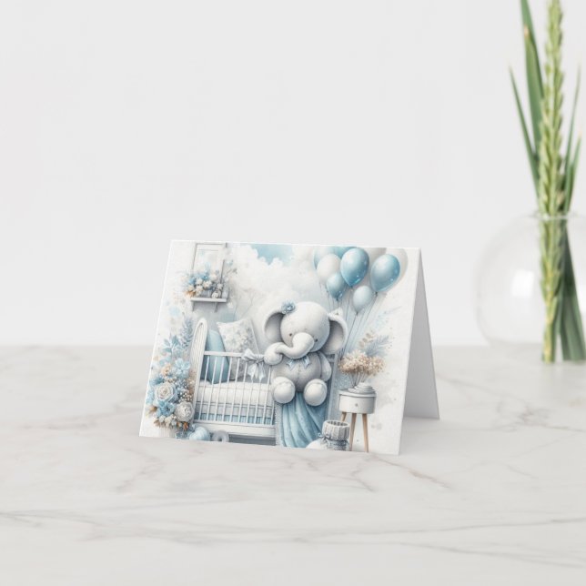 Inbjudan till Pojke babyvisningsprogram (Framsida)