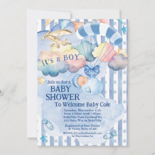 Inbjudan till Pojke Shower