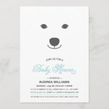 Inbjudan till Polar Bear Baby Shower