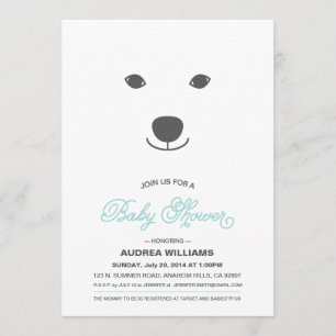 Inbjudan till Polar Bear Baby Shower