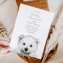 Inbjudan till polar Bear Baby Shower