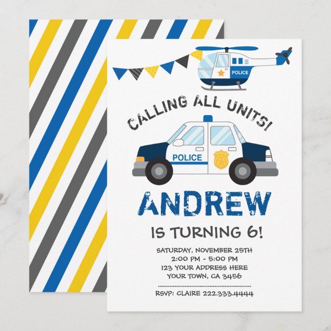 Inbjudan till polisdagen (Fram/baksida)