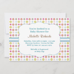 Inbjudan till Polka Dot Baby Shower