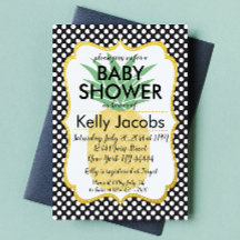 Inbjudan till Polkadot Pineapple Baby Shower
