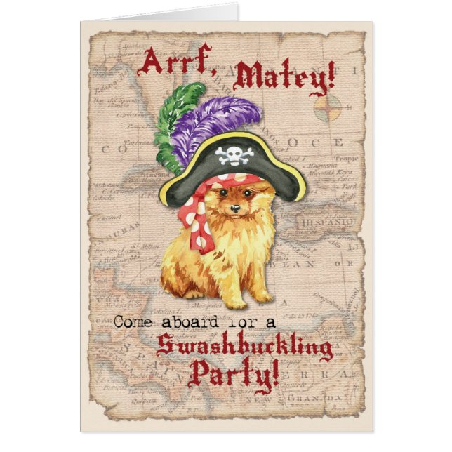 Inbjudan till Pommern Pirat OBS Kort (Framsidan)