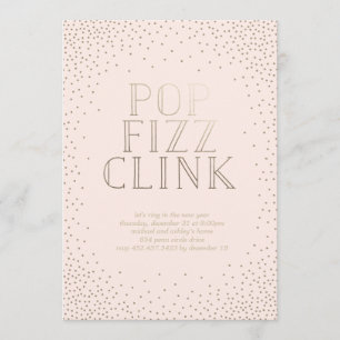 Inbjudan till POP FIZZ CLINK-julfest
