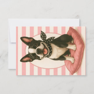 Inbjudan till Preppy Boston Terrier