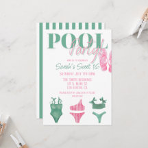 Inbjudan till Preppy Poolparty