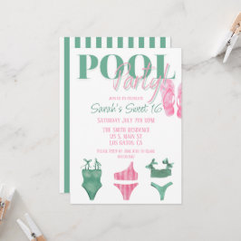 Inbjudan till Preppy Poolparty
