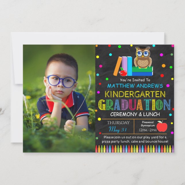 Inbjudan till Preschool Studenten Ceremony (Framsida)