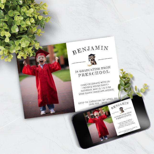 Inbjudan till Preschool Studenten - Skrafy Puppy (Skapare uppladdad)