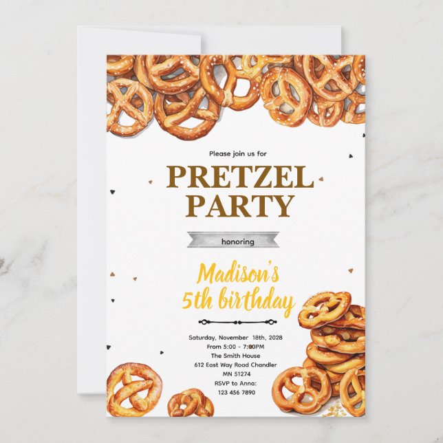 Inbjudan till Pretzel-fest  (Framsida)