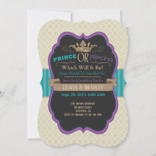 Inbjudan till Prince eller Princess Gender Reveal
