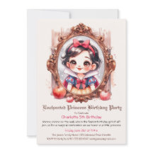 Inbjudan till Princess Birthday Snö WhitE