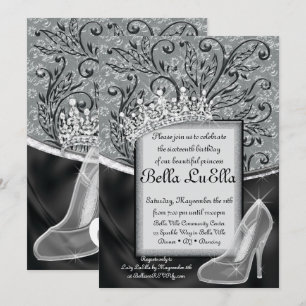 Inbjudan till Princess Bling Diamond Party
