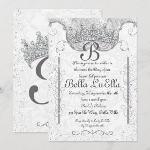 Inbjudan till Princess Bling Diamond Party