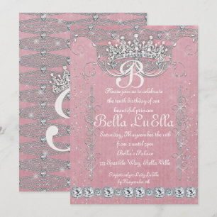Inbjudan till Princess Bling Diamond Party