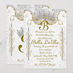 Inbjudan till Princess Bling Diamond Party