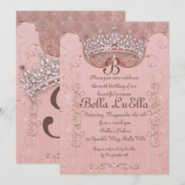 Inbjudan till Princess Bling Diamond Party