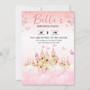 Inbjudan till Princess Castle Birthday
