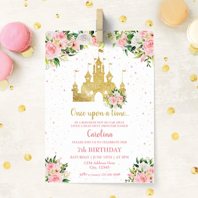 Inbjudan till Princess Castle Birthday (Skapare uppladdad)