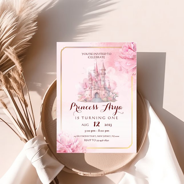 Inbjudan till Princess Castle Birthday (Skapare uppladdad)
