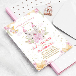 Inbjudan till Princess och Castle Theme Baby Showe