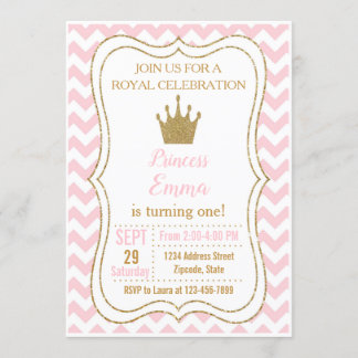 Inbjudan till prinsessan Birthday, Princess