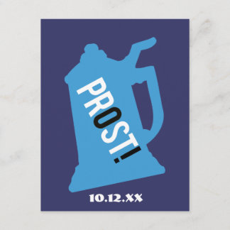 Inbjudan till Prost 80-årsfest Blå & Svart