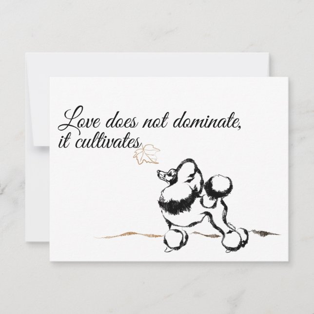 Inbjudan till pudel (Framsida)