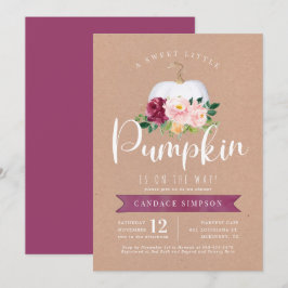 Inbjudan till Pumpkin Baby Shower