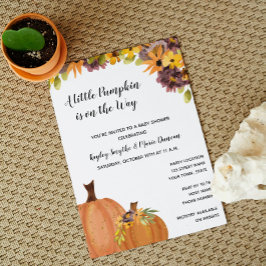 Inbjudan till Pumpkin Baby Shower