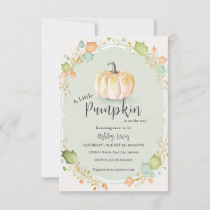 Inbjudan till Pumpkin-babyduschen
