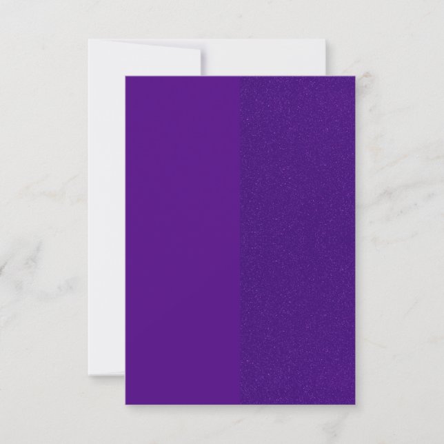 Inbjudan till Purple Glitter-fest – Kan anpassas (Framsida)