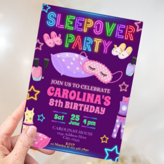 Inbjudan till pyjamasparty