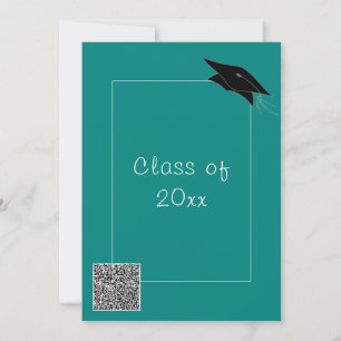 Inbjudan till QR Code Anpassningsbar Färg Studente