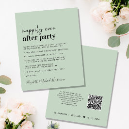 Inbjudan till QR-kodsökning för budgetbröllop