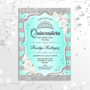 Inbjudan till Quinceanera-inbjudan till Turcos Qui