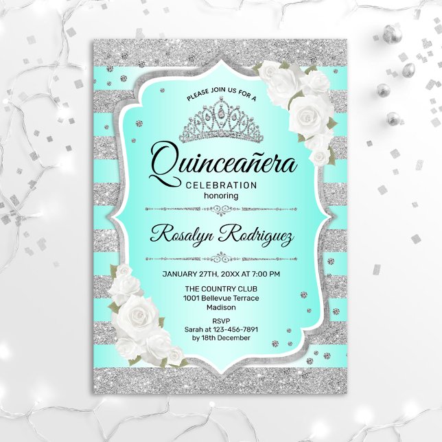 Inbjudan till Quinceanera-inbjudan till Turcos Qui (Skapare uppladdad)