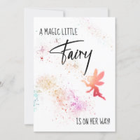 *~* Inbjudan till Rainbow Fairy Dust Baby Shower