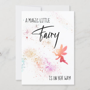 *~* Inbjudan till Rainbow Fairy Dust Baby Shower