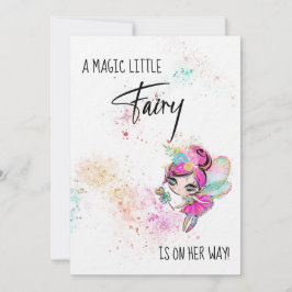 *~* Inbjudan till Rainbow Fairy Magic Baby Shower