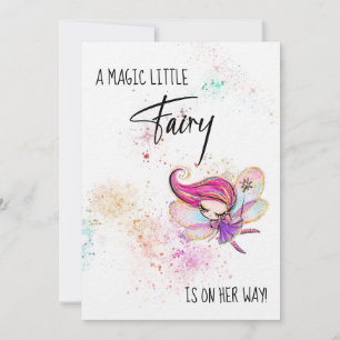 *~* Inbjudan till Rainbow Glitter Baby Fairy Showe