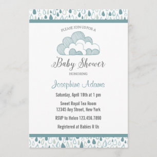 Inbjudan till RainDrop Baby Shower