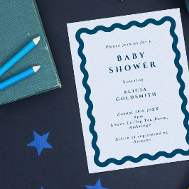 Inbjudan till Ram Baby Vågigt Baby Shower