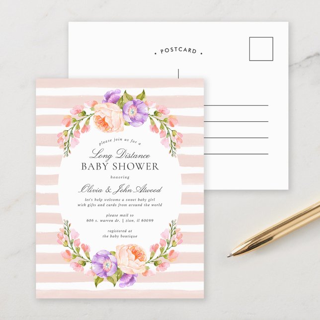 Inbjudan till  Rand och Bloom Baby Shower (Skapare uppladdad)